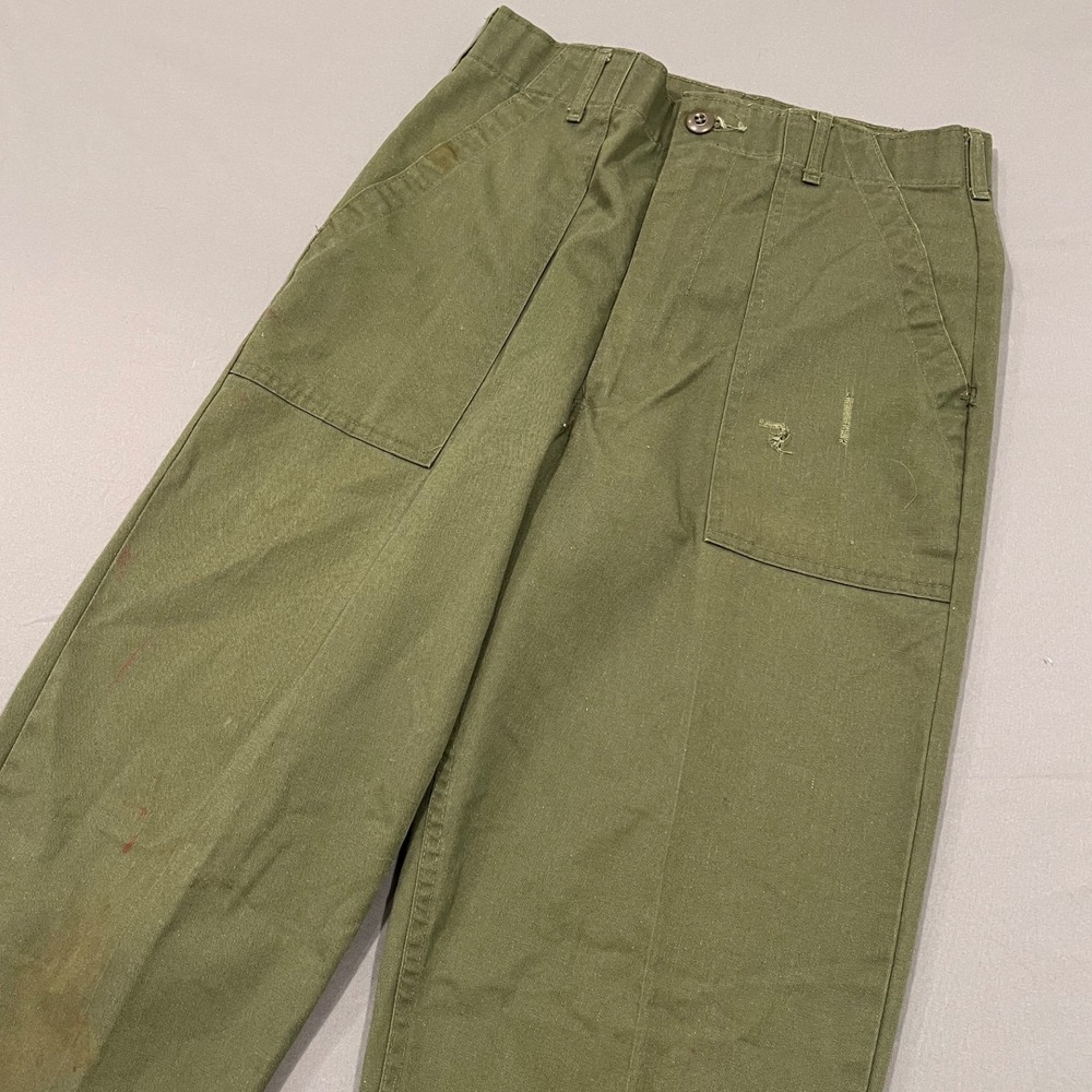 Vintage US Military OG-507 107 Fatigue Pants Olive Drab Baker Trousers